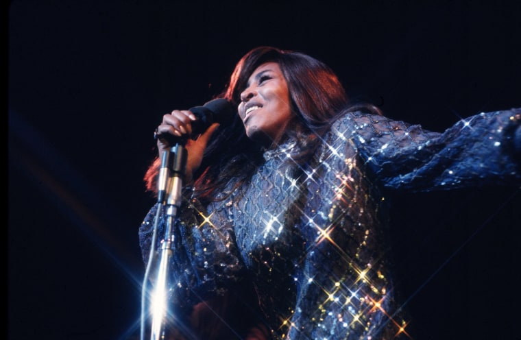 Tina Turner during a concert at Madison Square Garden in New York City