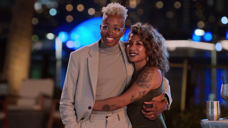 From left, Mal Wright and Yoly Rojas in 'The Ultimatum Queer Love'