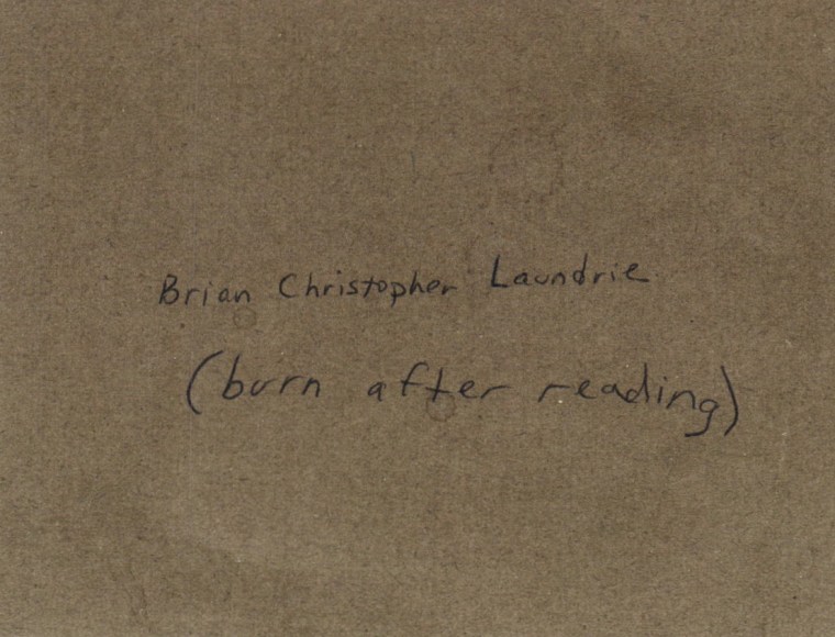Roberta Laundrie wrote "burn after reading" in a letter to her son, Brian.