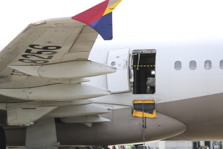 A passenger opened a door on an Asiana Airlines flight that later landed safely at a South Korean airport Friday, airline and government officials said. 