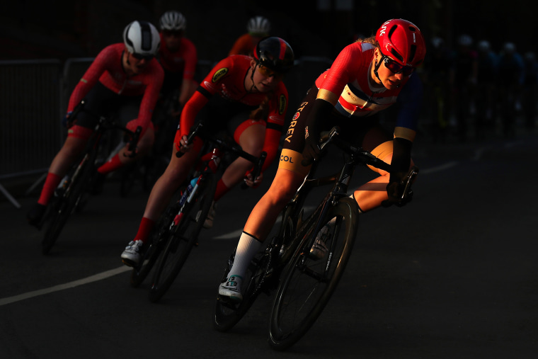 The Women's Circuit Race during the HSBC UK National Road Championships in Lincoln, England in 2021. 