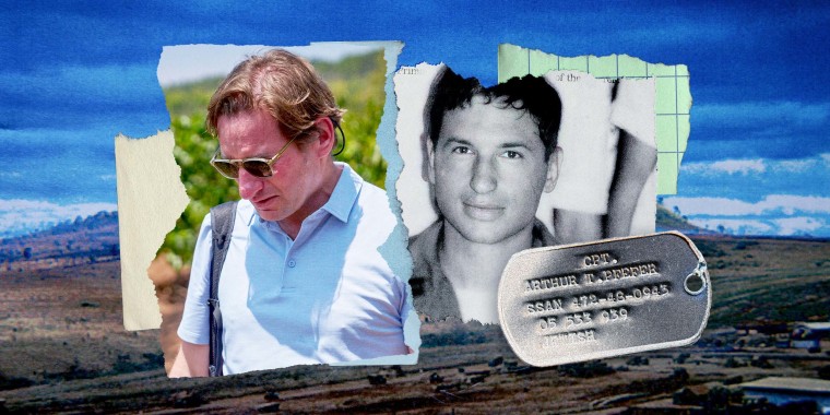 Photo Illustration: A collage of images including Dean Phillips and his father