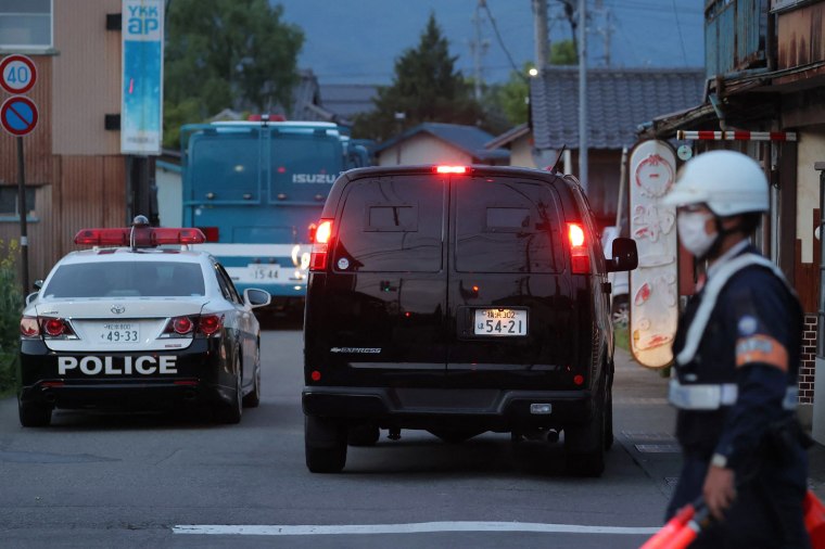 Japanese police on May 26 detained a suspect who had been holed up in a building after allegedly killing four people including two police officers in a gun and knife attack, an official told AFP. 