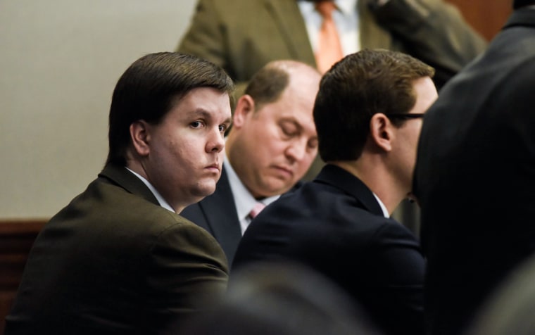 Justin Ross Harris sits with his defense team on Nov. 14, 2016 in Brunswick, Ga.  