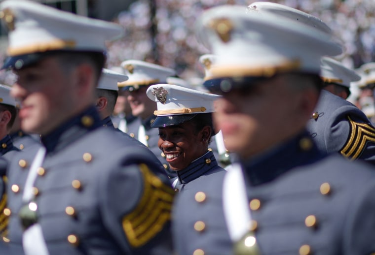 Cadets attend their graduation at the U.S, Military Academy in West Point, N.Y.