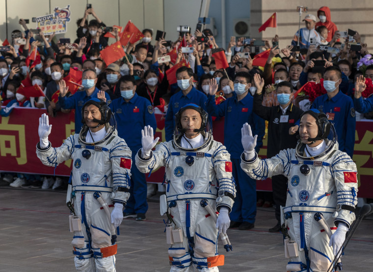 Image: China Launches Astronauts To Space Station