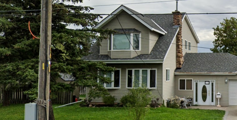 The home in the Stoney Creek district of Hamilton, Ontario, Canada, where a landlord is alleged to have shot dead two tenants.