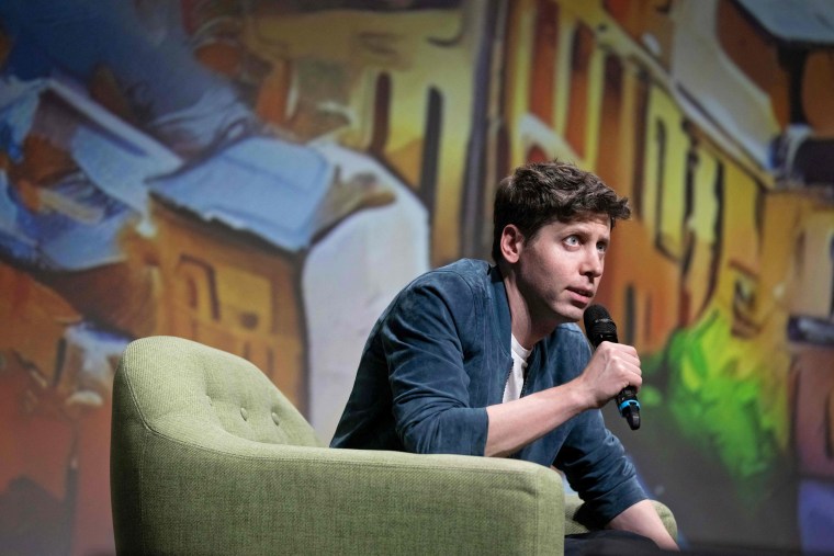 OpenAI CEO Sam Altman speaks in Paris on May 26, 2023. 