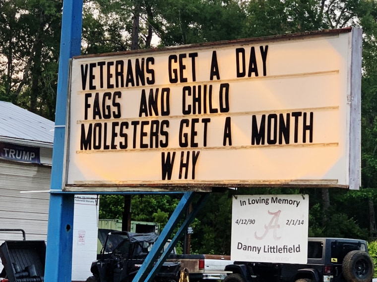 A sign outside Rick's Repair Shop in Tallahassee, Fla.