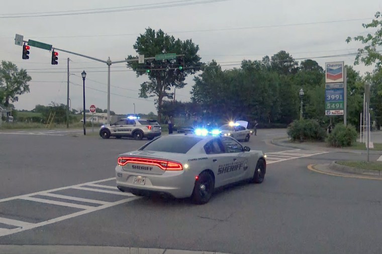 Imagen del lugar del tiroteo, cerca del centro de Augusta, Georgia. 