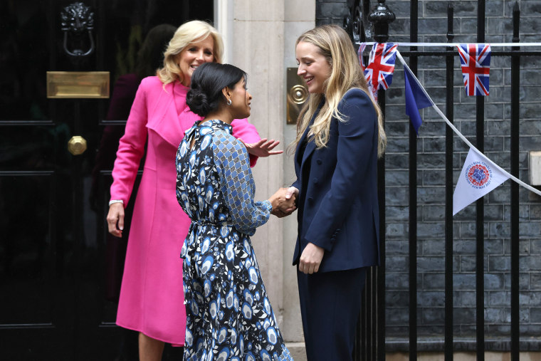 U.S. First Lady Jill Biden Visits Downing Street