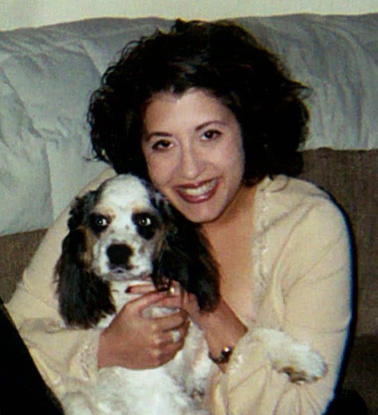 Theresa Insana with her dog.