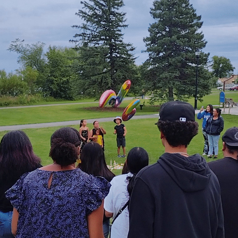 The balloon release for Nevaeh's 16th birthday