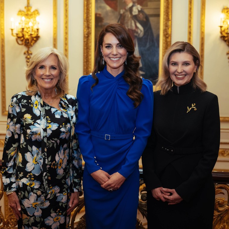 Jill Biden poses with Kate Middleton and Ukraine’s first lady ahead of King Charles’ coronation