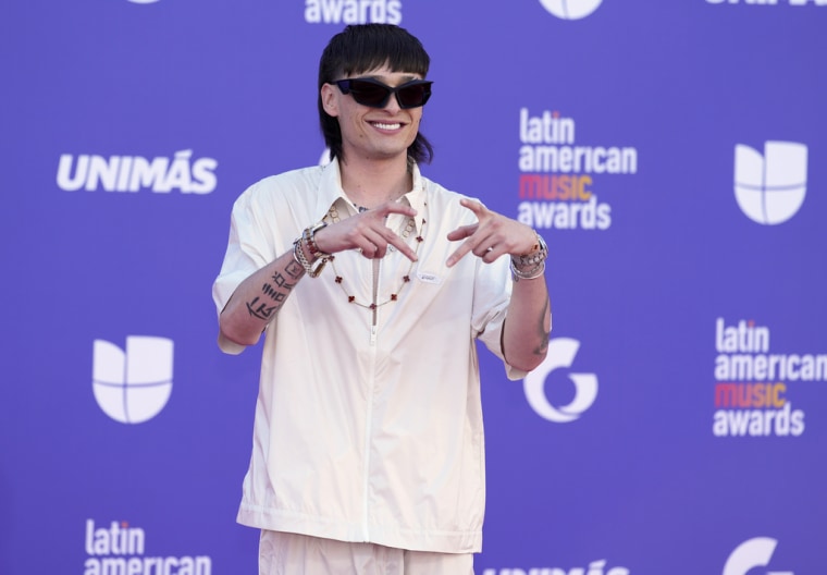 Peso Pluma en los Latin American Music Awards en Las Vegas, el 23 de abril de 2023.