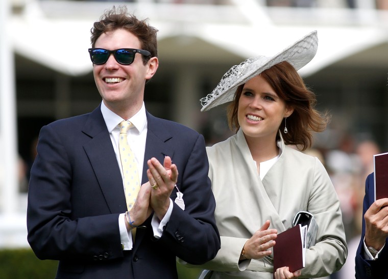 Princess Eugenie and Jack Brooksbank at the Qatar Goodwood Festival in Chichester, England, in 2015