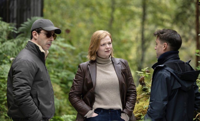 Jeremy Strong, Sarah Snook, and Kieran Culkin in "Succession."