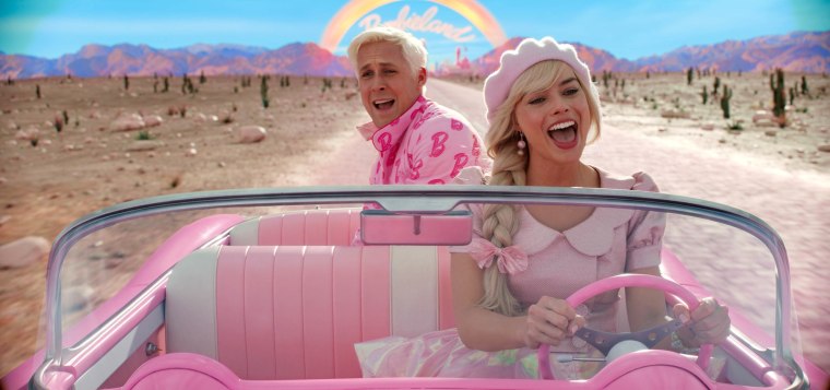 Margot Robbie and Ryan Gosling in "Barbie."