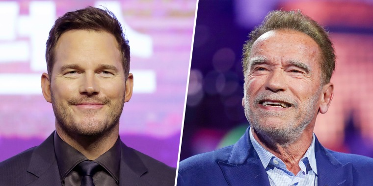 Chris Pratt, Arnold Schwarzenegger