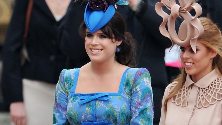 Princess Eugenie of York and Princess Beatrice at Prince William and Kate Middleton's 2011 wedding