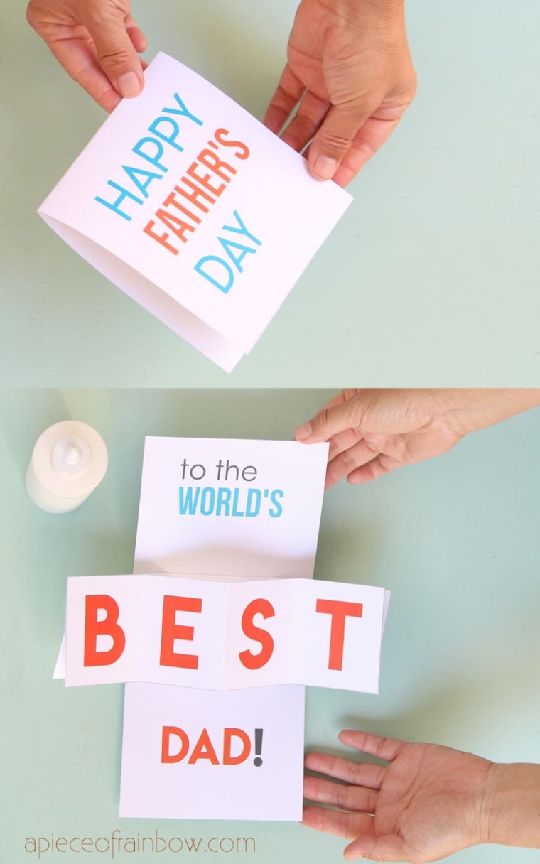 pop up fathers day card 