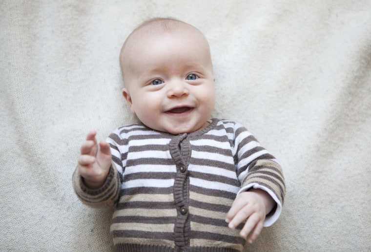 Portrait of smiling baby 