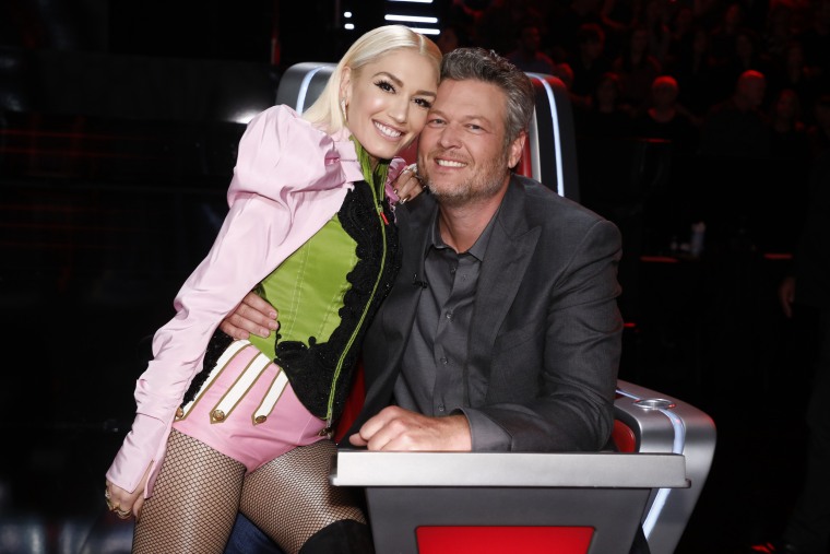 Gwen Stefani and Blake Shelton on Season 17 of "The Voice."