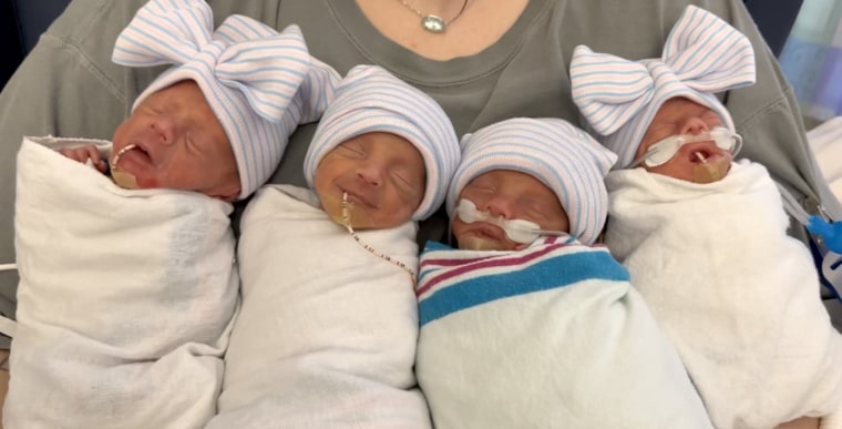 Hannah and Michael Carmack, Quadruplets