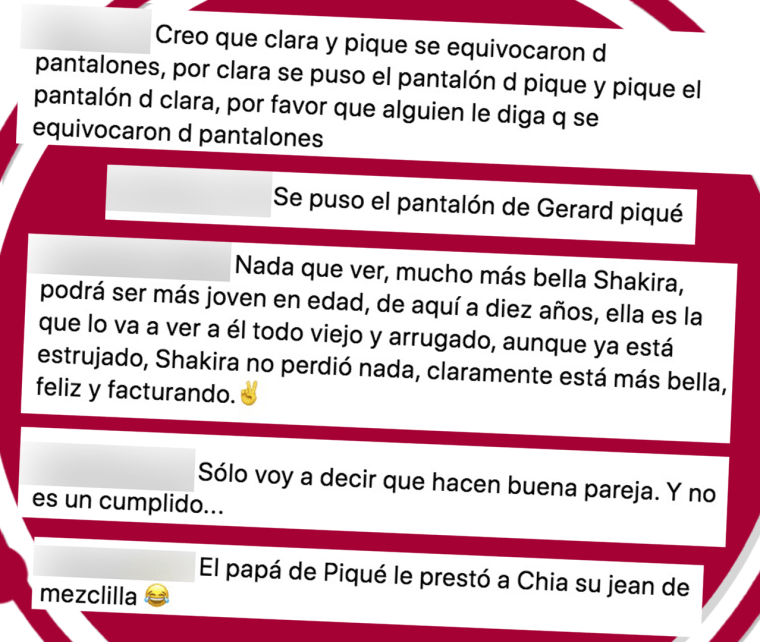 Los internautas no le tuvieron piedad a Chía Martí