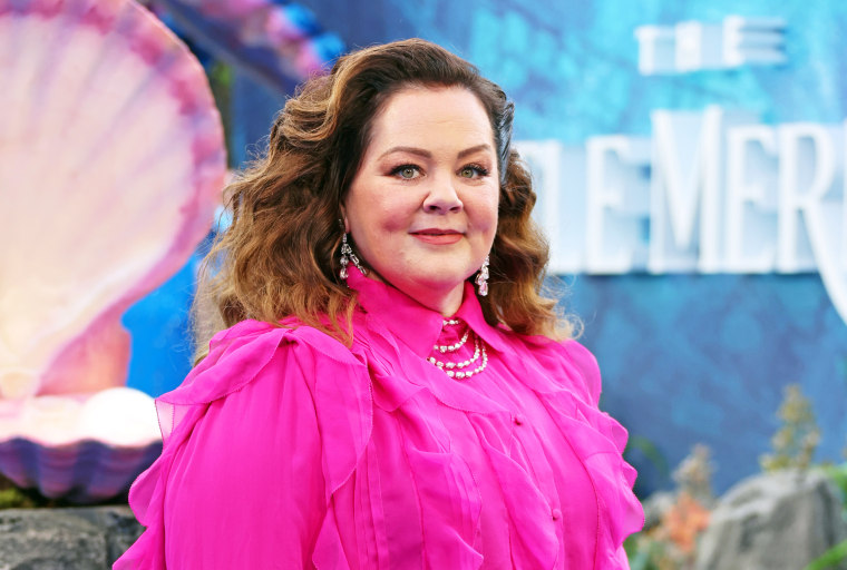 Melissa McCarthy at the UK Premiere of "The Little Mermaid" on May 15, 2023 in London, England.