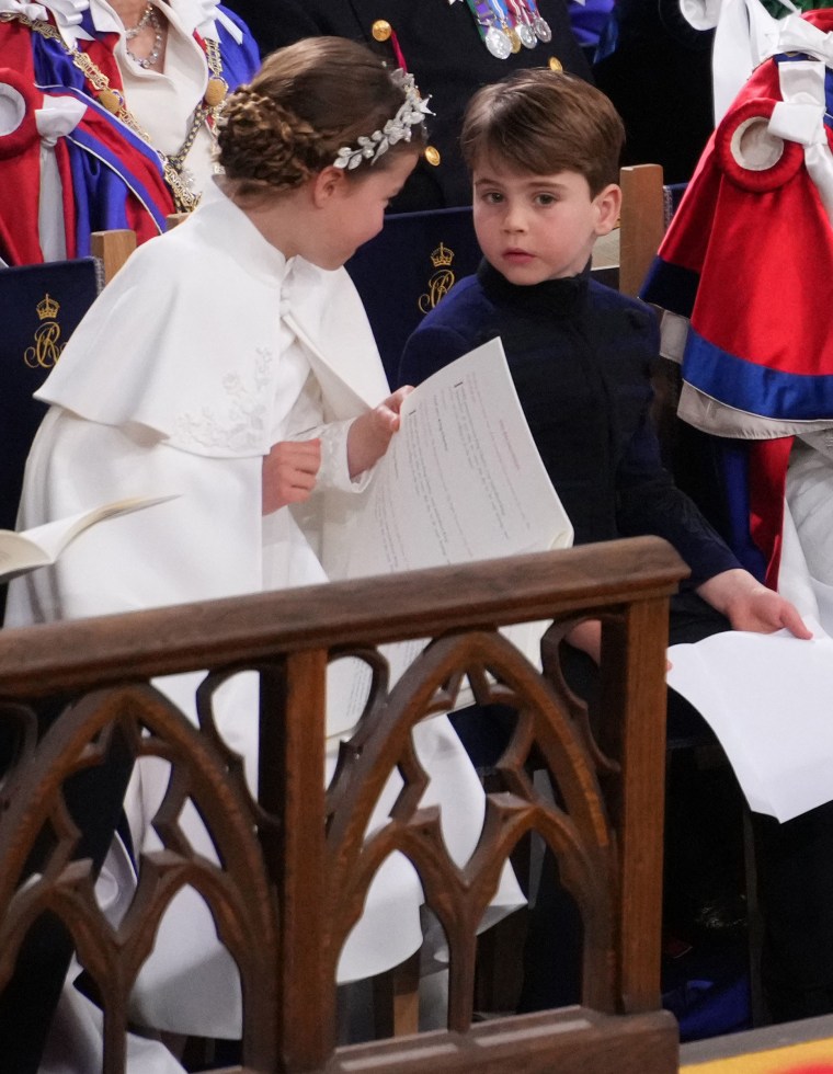 La princesse Charlotte et le prince Louis