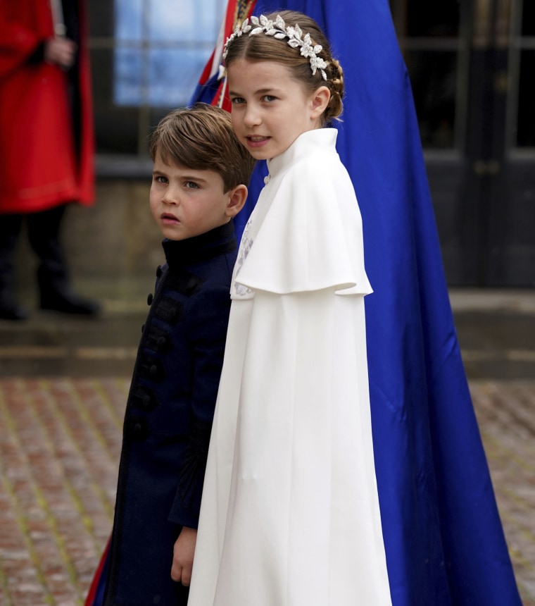 La princesse Charlotte et le prince Louis