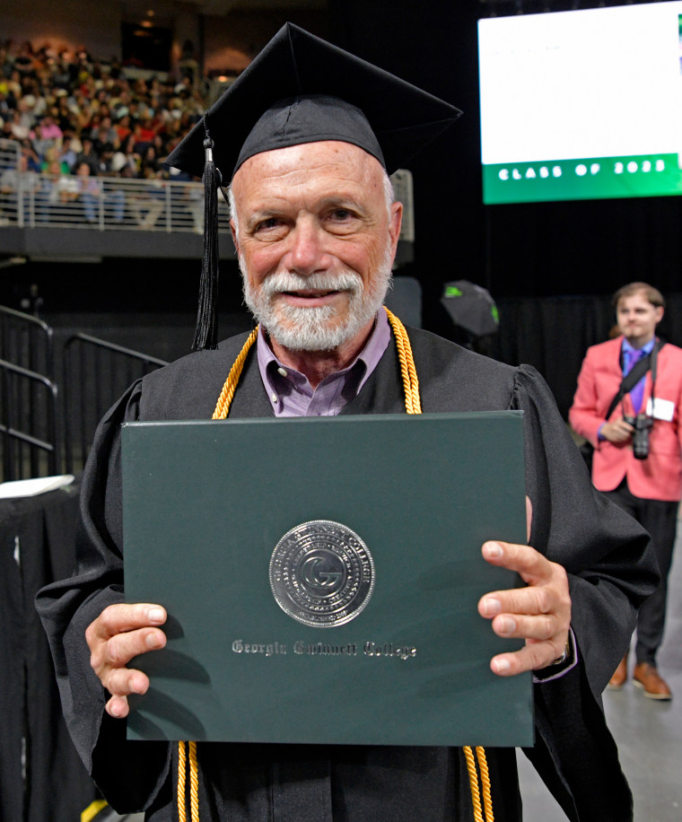 Kaplan with his degree.
