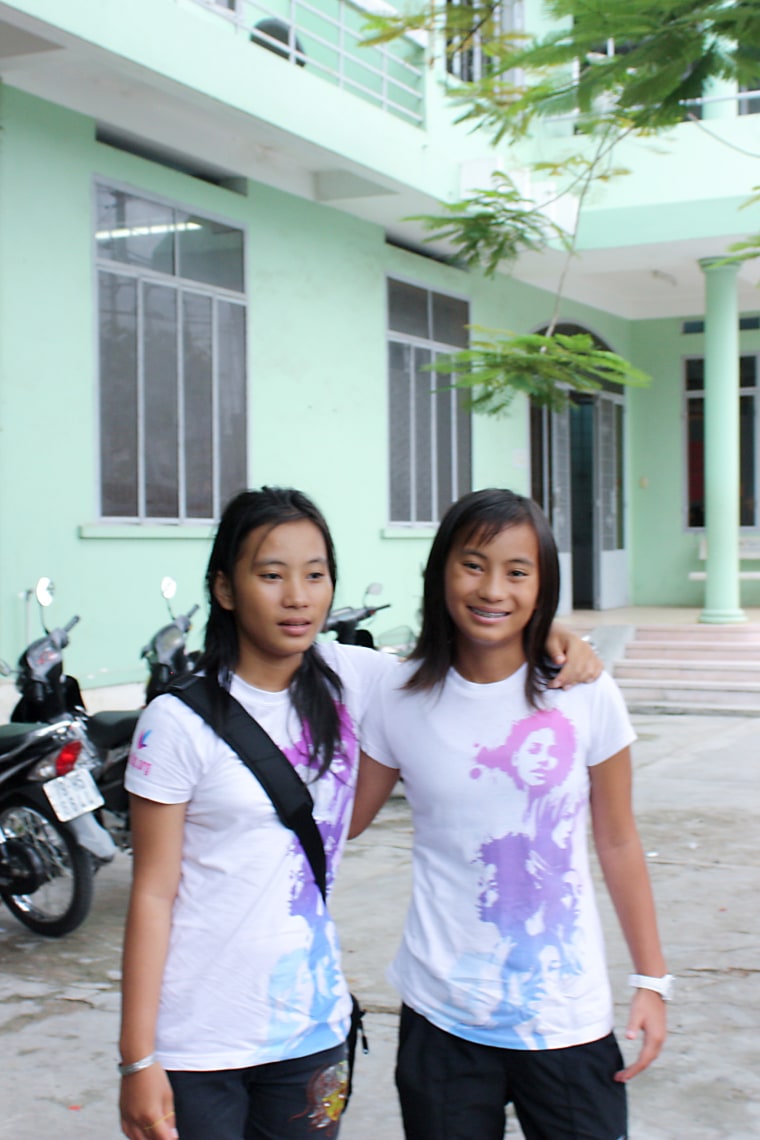 The sisters were 13 when they were reunited.