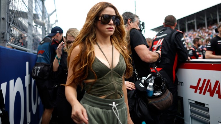 Shakira en el Gran Premio de Miami de la Fórmula 1.