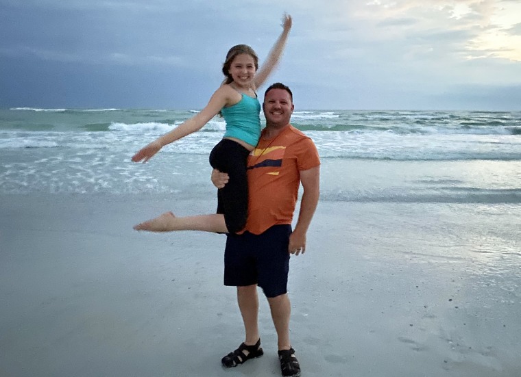 Rob Scharbach pictured with his stepdaughter, Sophia.