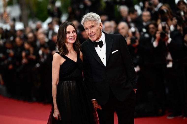 Calista Flockhart and Harrison Ford at 2023 Cannes Film Festival