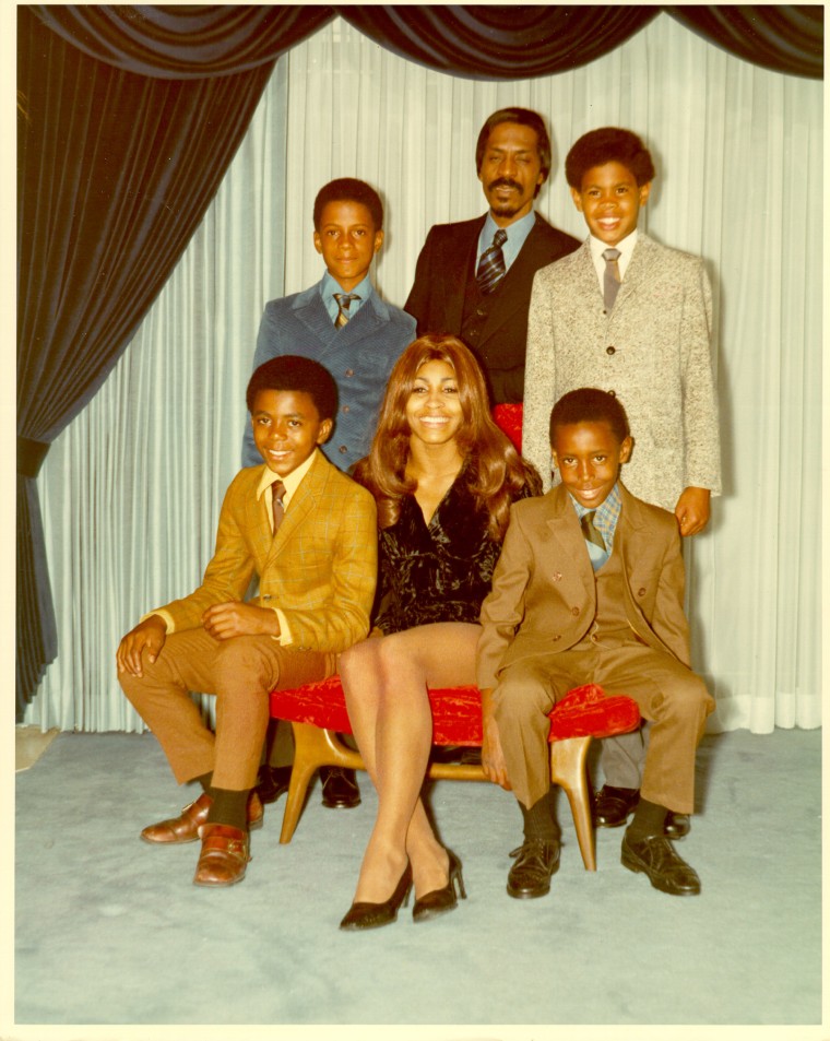 Ike & Tina With Their Son and Step-Sons