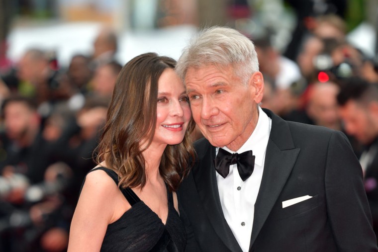 Calista Flockhart and Harrison Ford at 2023 Cannes Film Festival