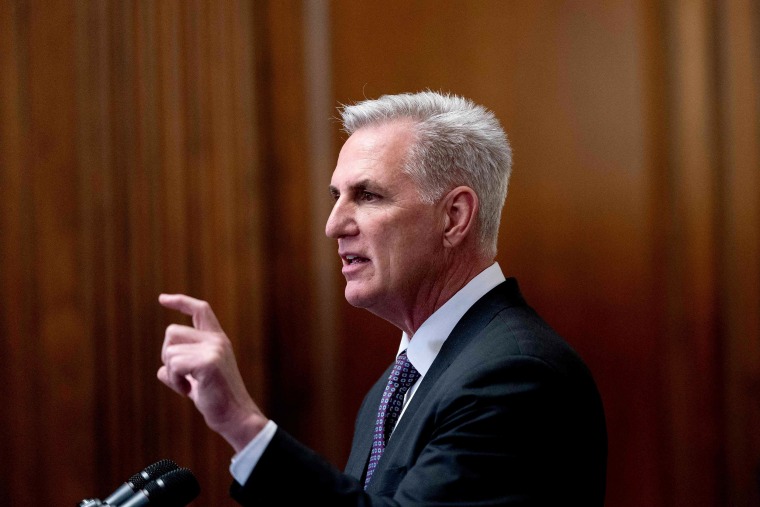 House Speaker Kevin McCarthy following the House vote at the Capitol on May 31, 2023.