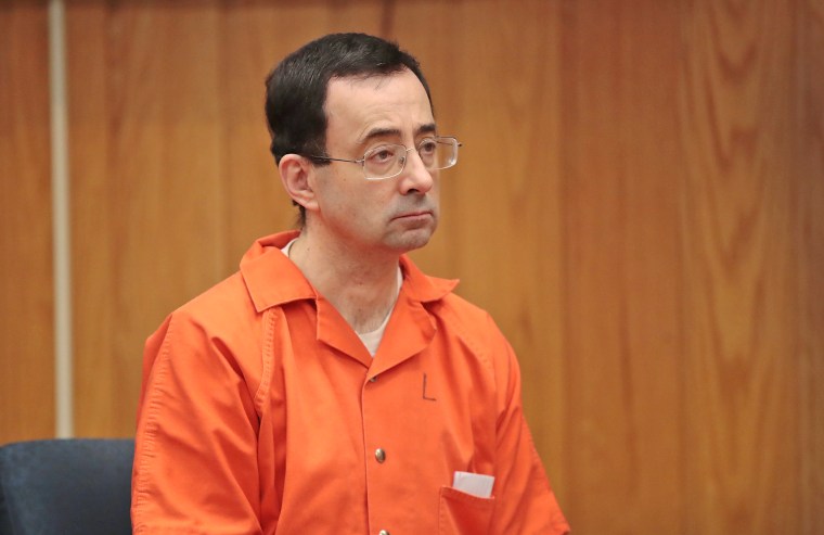 Larry Nassar in Eaton County Circuit Court in Charlotte, Mich.
