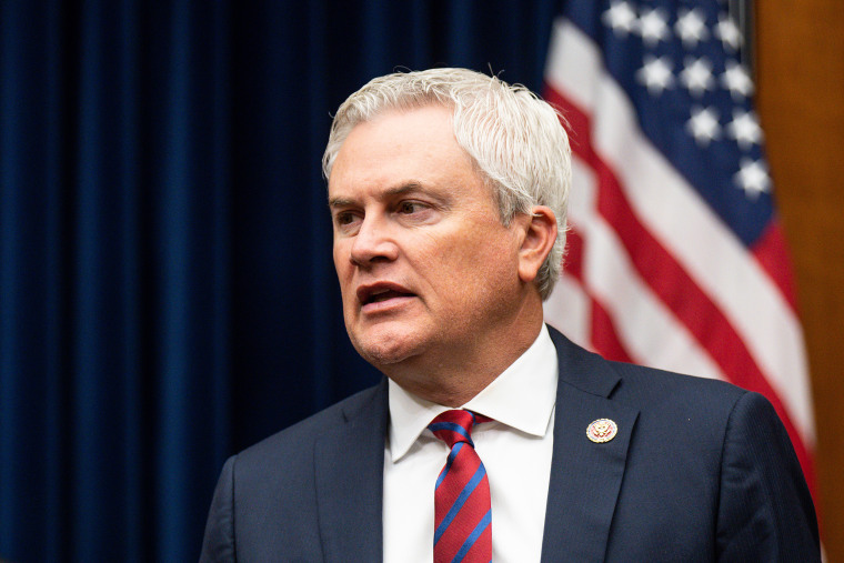 Rep. James Comer, R-Ky., arrives for a hearing at the Capitol