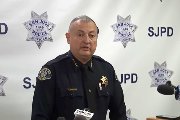 San Jose Police Chief Anthony Mata speaks about the violent crime that killed three and injured three others.