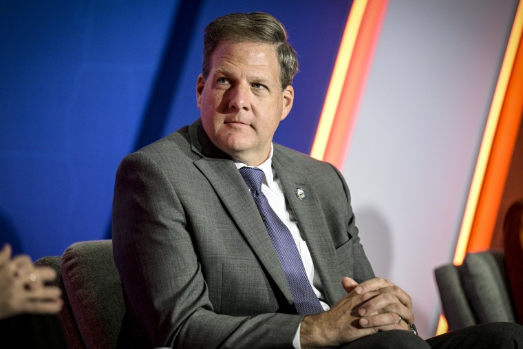 New Hampshire Gov. Chris Sununu takes part in a panel discussion during a Republican Governors Association conference on Nov. 15, 2022, in Orlando, Fla.