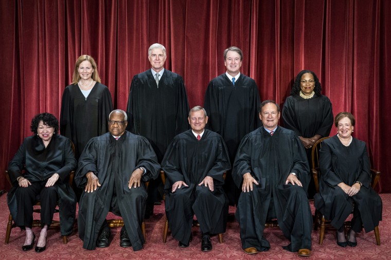 Members of the Supreme Court in Washington on Oct. 7, 2022.