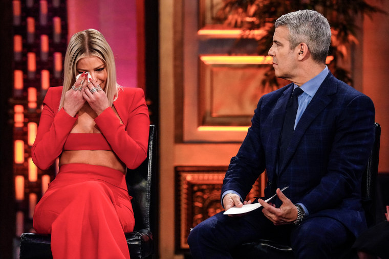 Ariana Madix and Andy Cohen during the "Vanderpump Rules - Season 10 Reunion."