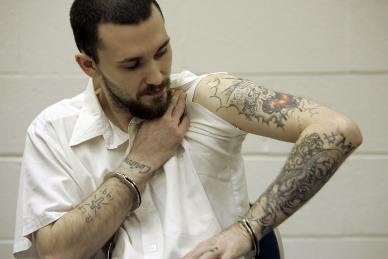 Michael Tisius during an interview at Potosi Correctional Center in Mineral Point, Mo.