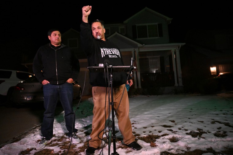 Richard Fierro, with his brother Ed, left, by his side, describes how he took the shooter down the night of the shooting at Club Q in Colorado Springs in 2022.