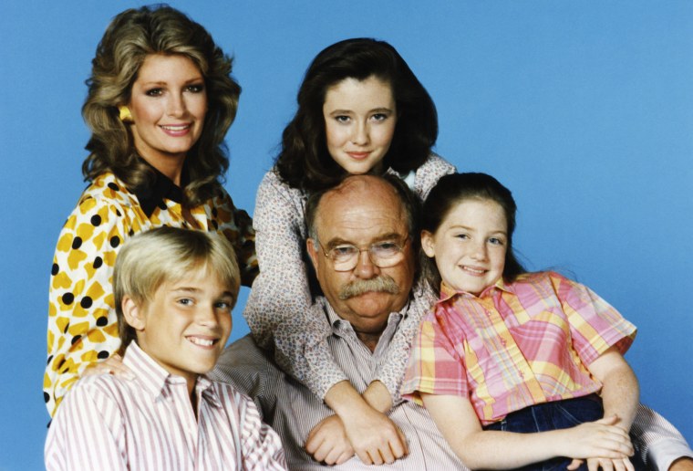 Shannen Doherty, center, starred with Wilford Brimley in "Our House."