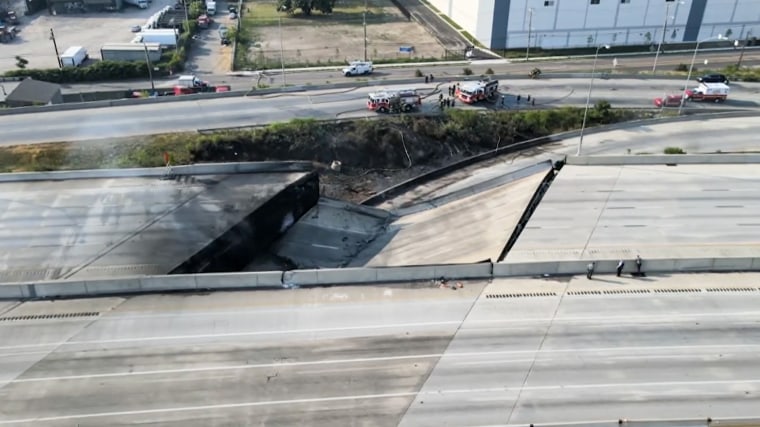 A portion of I-95 collapsed in Philadelphia on June 11, 2023.